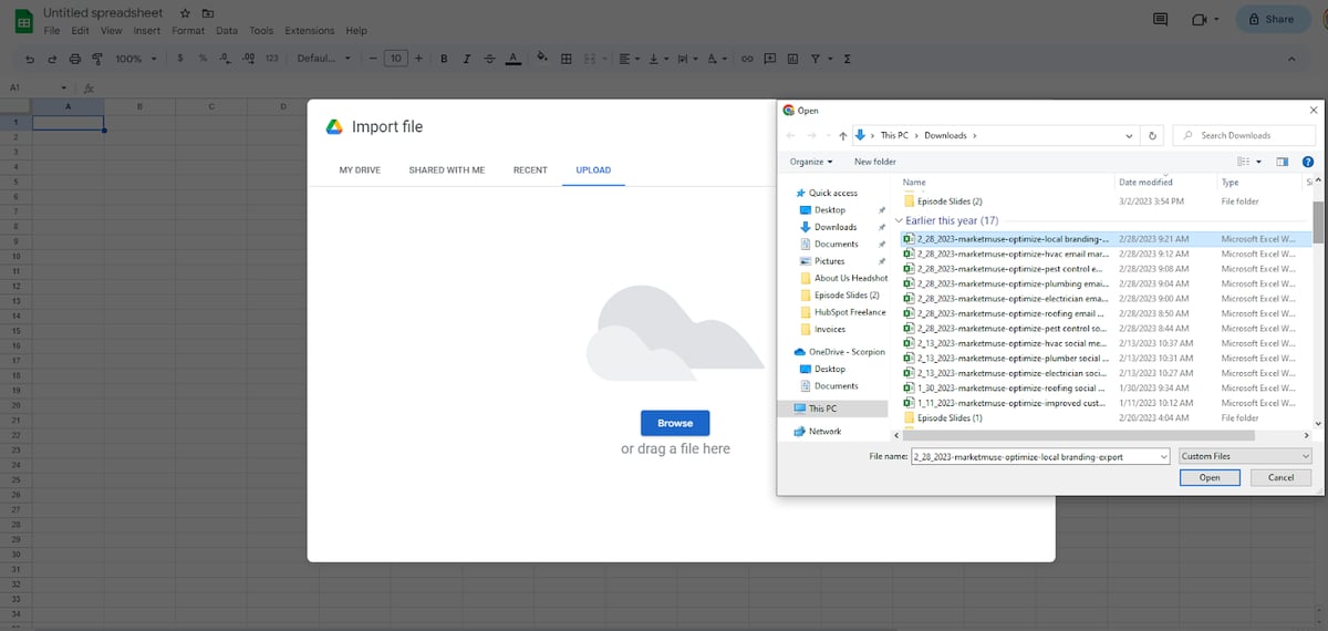 How to Convert an Excel Document to a Google Sheet