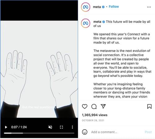 Meta’s campaign is still in its infancy stages, but it has taken over social media networks, including the Facebook app itself.
