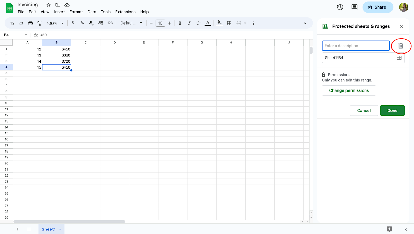 How to Lock Cells in Google Sheets