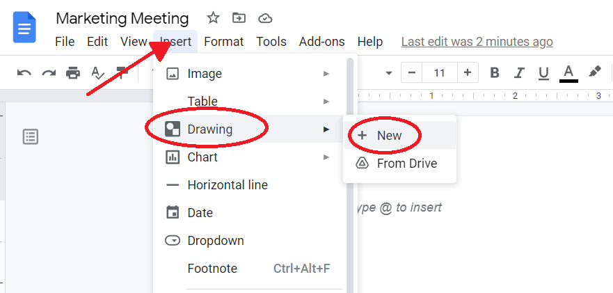 how to add a text box in google doc