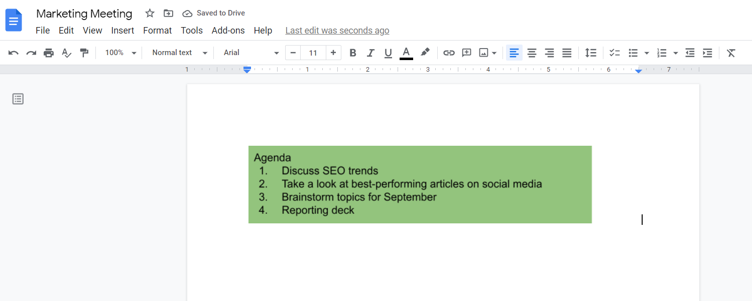 how to add a text box to a google doc