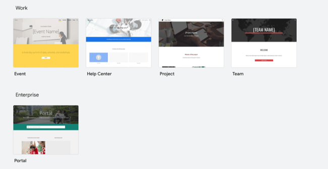 how to use google sites: template gallery