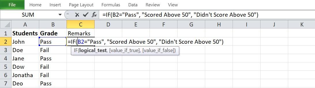 How to Use IF-THEN Statements in Excel