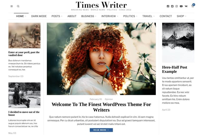 magazine WordPress themes, The Fox