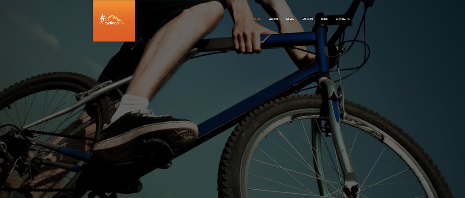product page for the modern wordpress theme Cycling Club