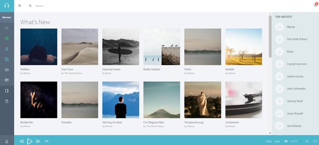  WordPress themes for musicians: Musik.
