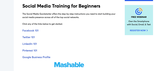 best online marketing classes and courses: social media training by constant contact