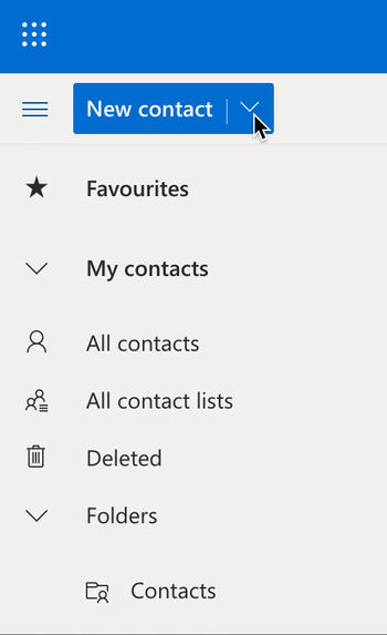 how to organize contacts in Outlook