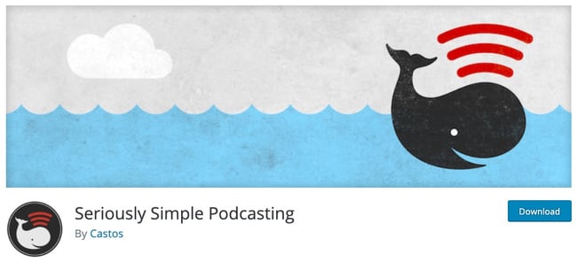 product page from the podcast wordpress plugin seriously simple podcasting