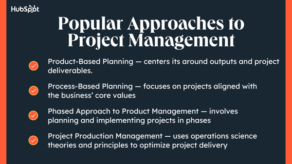 project management basics, approaches to project management.