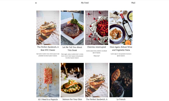 Mẫu trang web đáp ứng cho blog thực phẩm là thành phần còn thiếu cho dự án thiết kế web tiếp theo của bạn