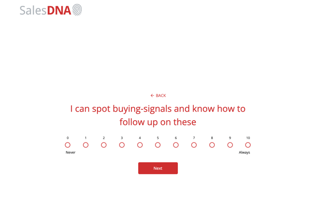 sales skill assessment: salesdna by mtd training