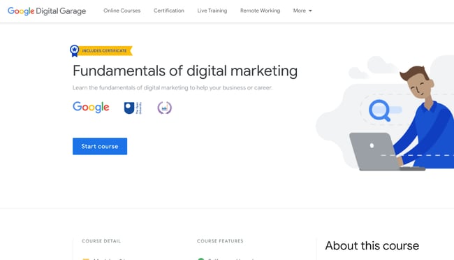 social media marketing course: google