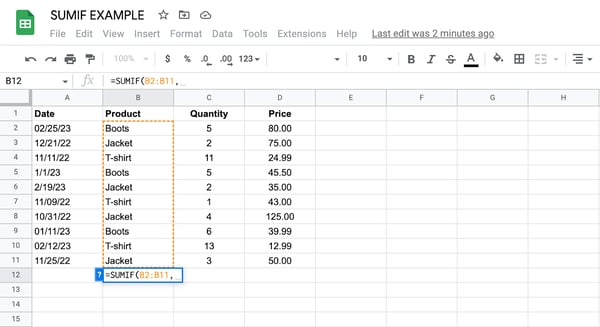 sumif%20google%20sheets 22023 4.png?width=600&height=328&name=sumif%20google%20sheets 22023 4 - How to Use SumIf in Google Sheets