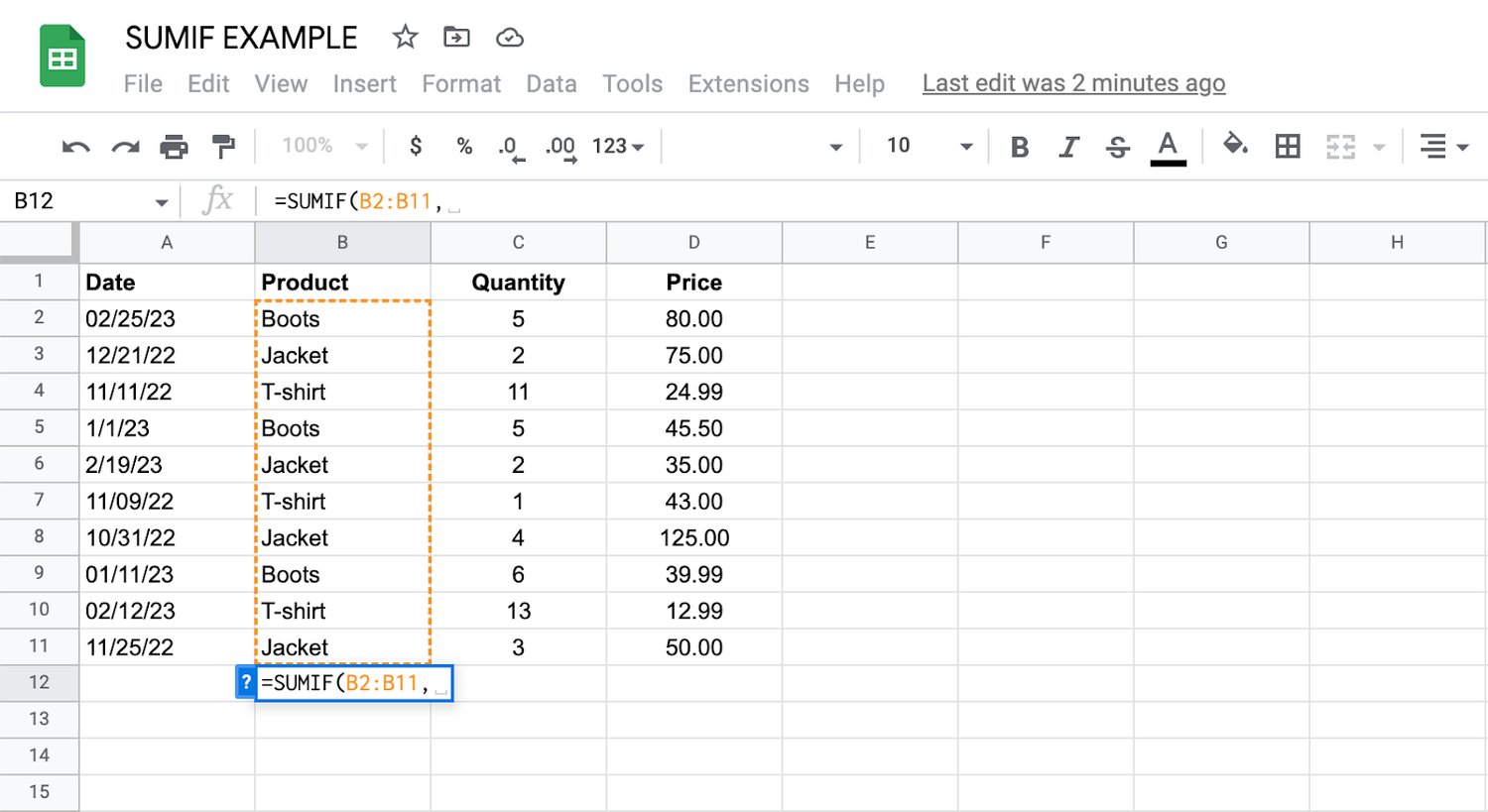 How to Use SumIf in Google Sheets - MrPranav.com