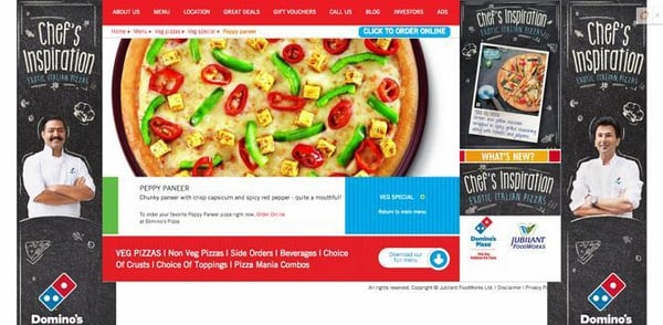 global marketing example, Domino’s