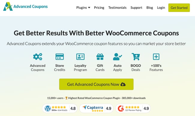 WordPress coupon plugin; Advanced coupons plugin dashboard