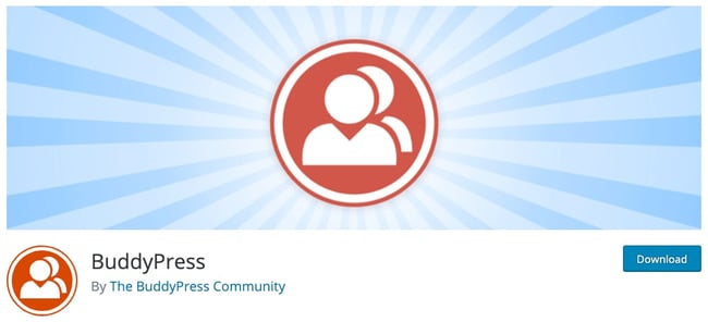 product page for the wordpress forum plugin buddypress
