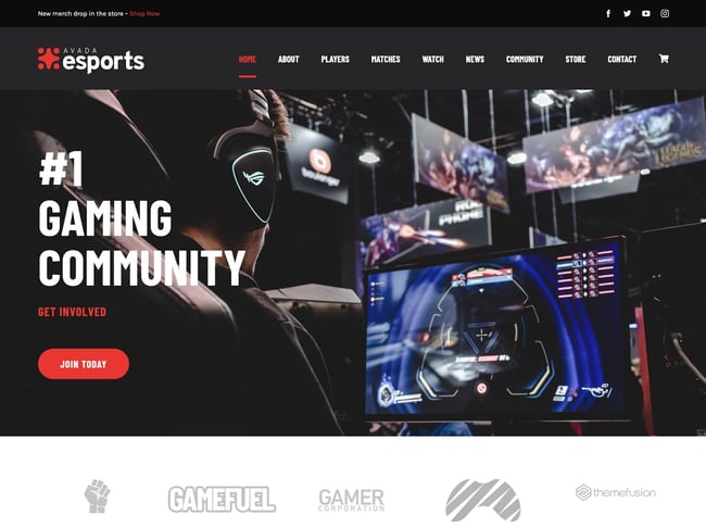 Game Zone Gaming Website Template For Elementor