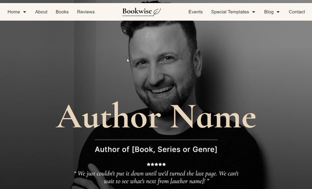 best WordPress themes for authors, bookwise