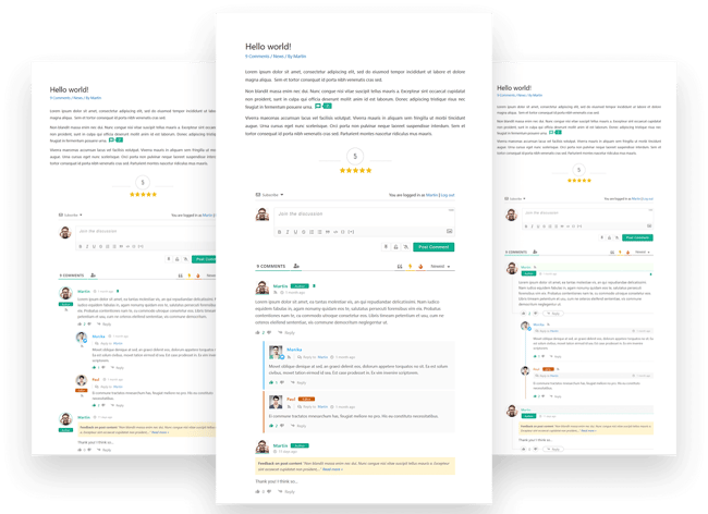 comment thread samples in the wpdiscuz wordpress comments plugin