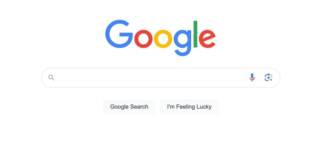 Google search interface