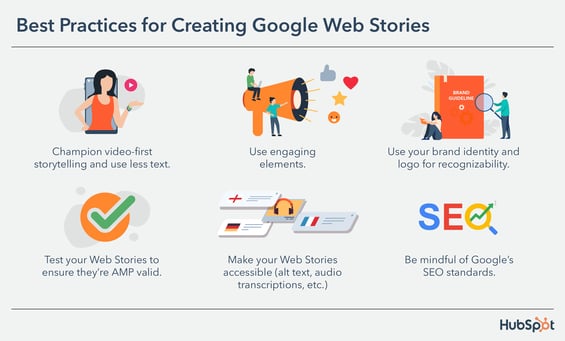 بهترین روش ها برای ایجاد داستان های وب گوگل
