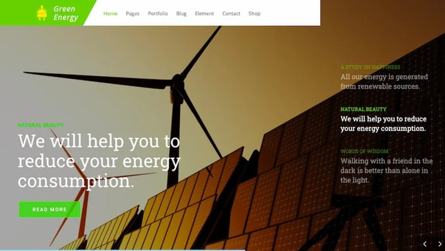 best eco friendly wordpress theme: Green Energy