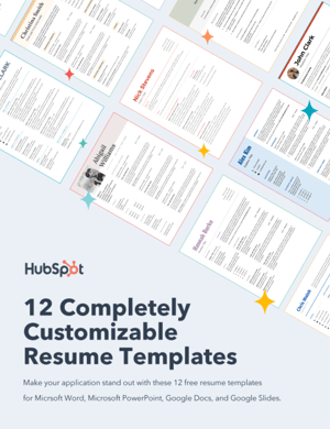 12 customizable resumes templates free download
