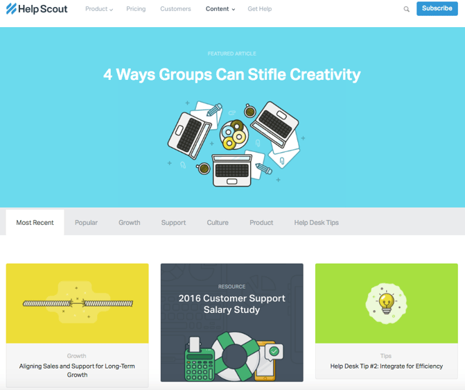16 of the Best Examples of Beautiful Blog Design Help_Scout_Blog-2.png
