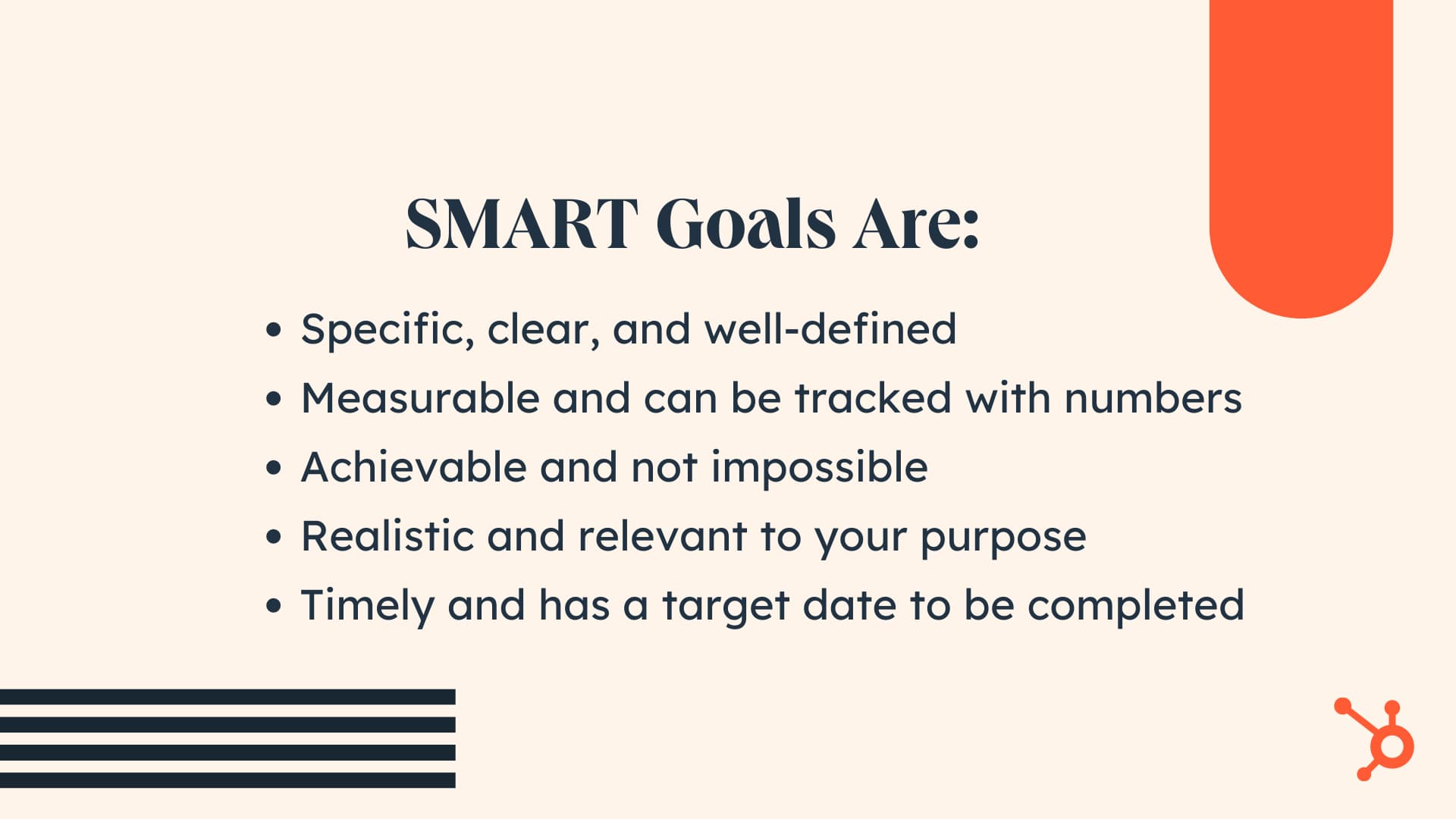 SMART goal chart, necessary for every digital creator