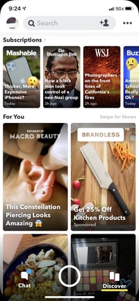 Snapchat Discover Feed in 2019