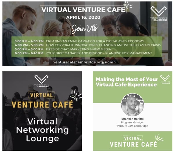 Venture cafe virtual events for small businesses
