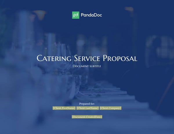 catering service proposal example