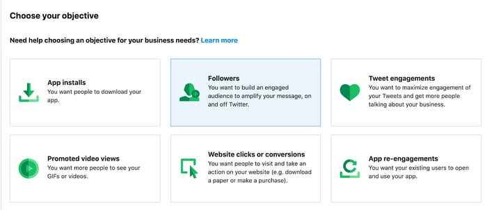 Twitter's campaign dashboard