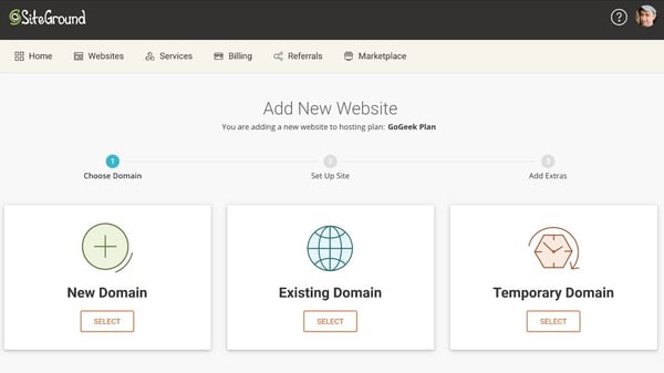 set up temporary wordpress domain when converting Wix to wordPress