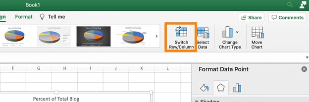 The switch row/column button in excel.