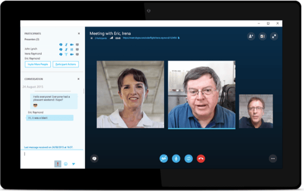 Demo der Skype-Video-Chat-Software