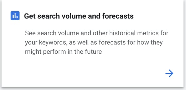 O planejador de palavras-chave do Google pode ajudar na pesquisa de volume de palavras-chave PPC.