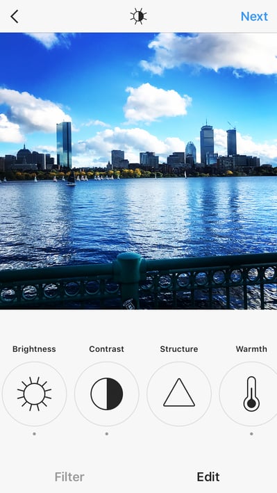 instagram edit option