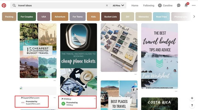 Pinterest Ad Types: Promoted Pins