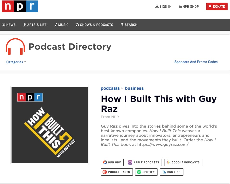 How I Built This Podcast