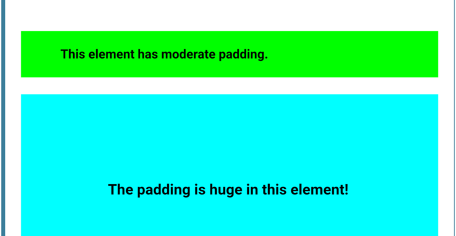 Check padding