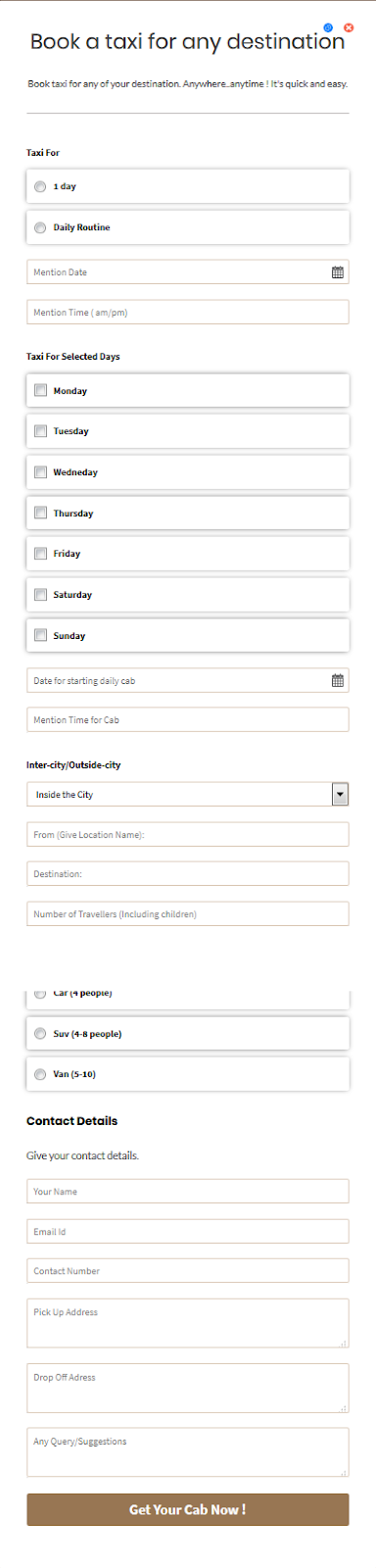 free booking form template transportation booking form template