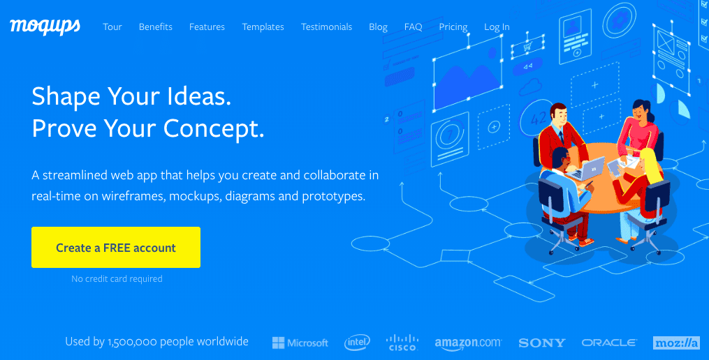 moqups wireframe tool