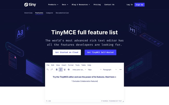 Best WYSIWYG Editor: TinyMCE