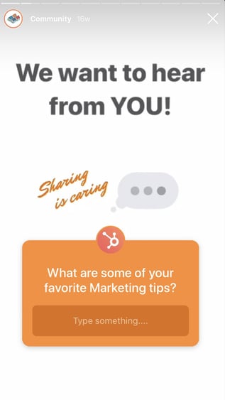 Using Instagram Questions to share expert tips