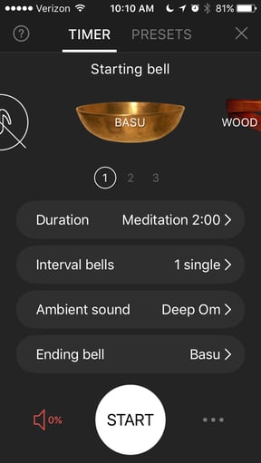 Insight Timer mobile app for finding your zen