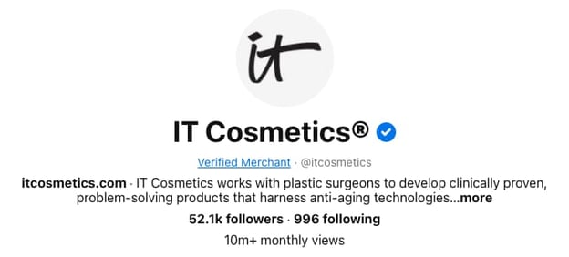 Companies on Pinterest: IT Cosmetics