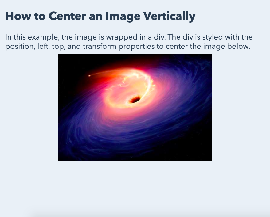 How to Center an Image in HTML & CSS
